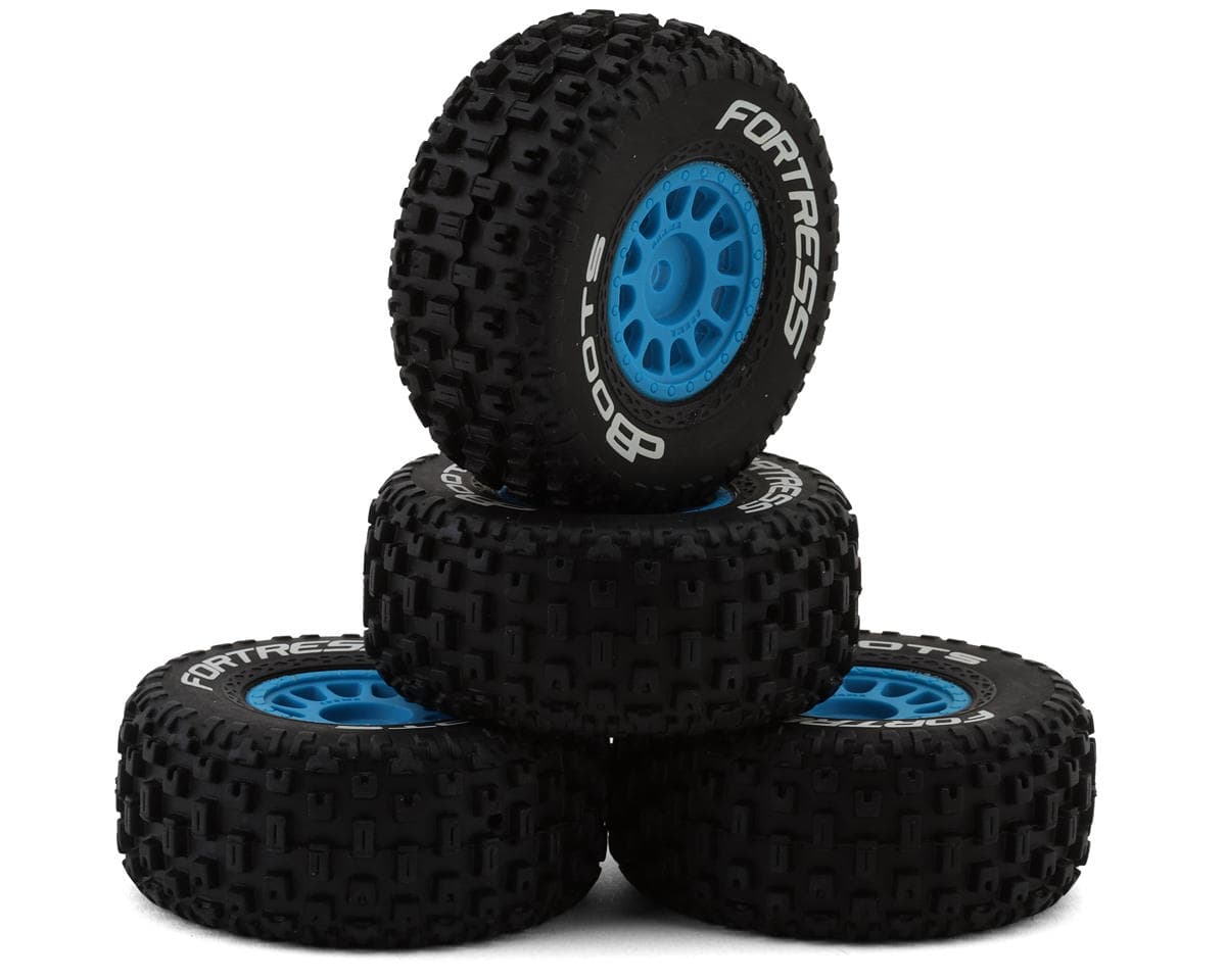 Arrma Mojave Grom dBoots 'Fortress' Pre-Mounted Off-Road Tires (Blue) (4) w/12mm Hex