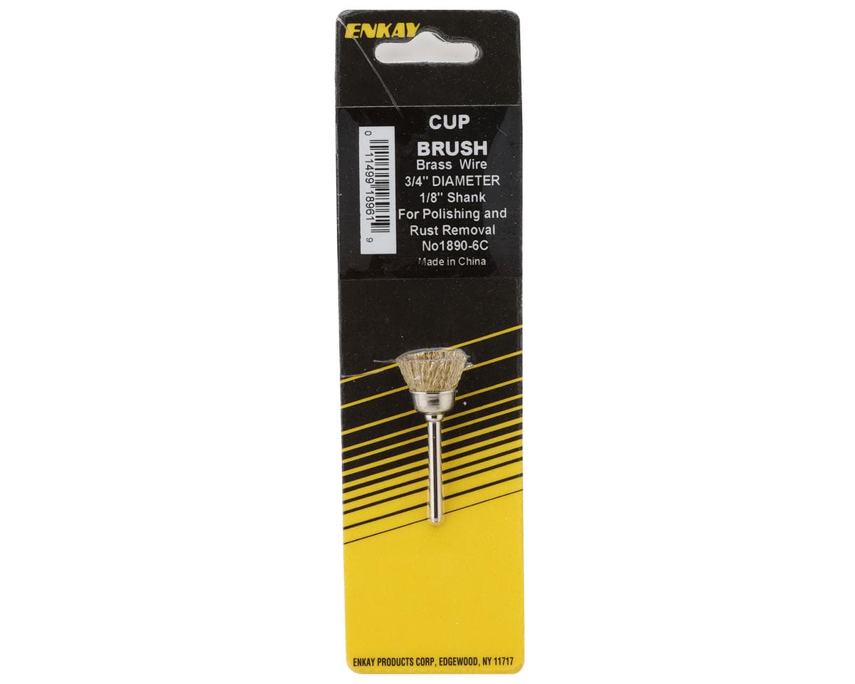 Enkay Steel Cup Wire Brush (1/8" Shank)