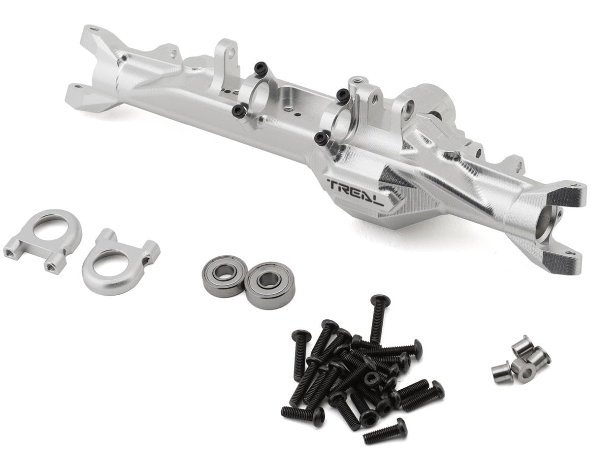 Treal Hobby Vanquish H10 Optic 7075 CNC-Machined Aluminum Front Axle Housing (Silver)