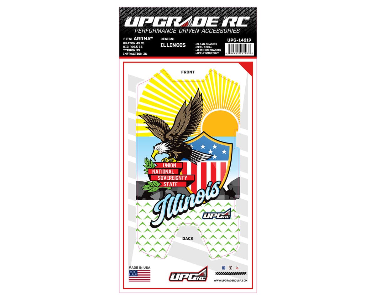 UpGrade RC Chassis Protector for Arrma® 3S (Illinois) (1) (Big Rock 3S/Typhon 3S/Infraction 3S)