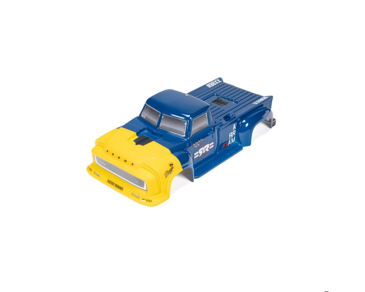 Arrma 1/8 Painted Body with Decals, Blue: NOTORIOUS 6S BLX V6