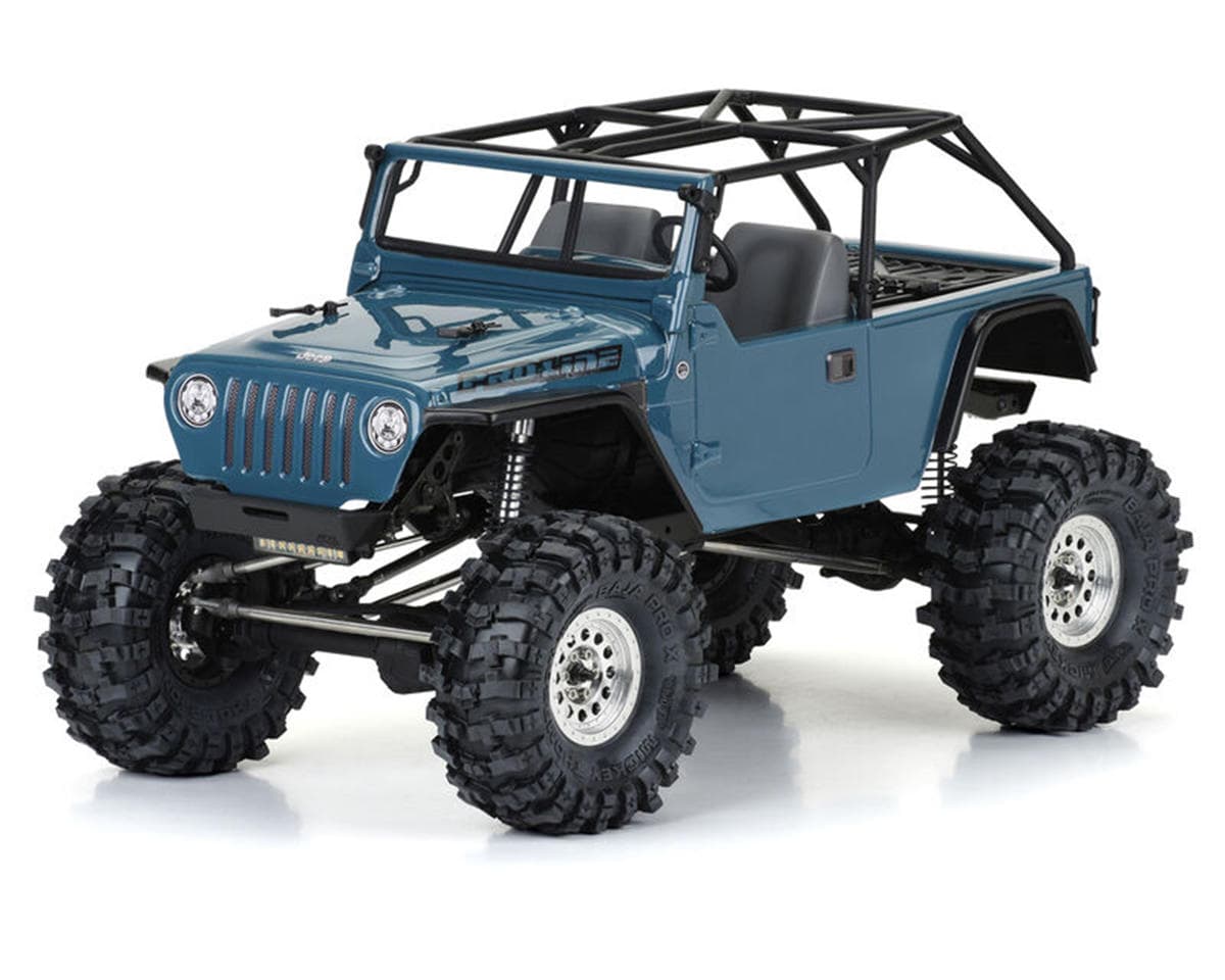 Pro-Line 2004 Jeep LJ 1/10 Rock Crawler Body (Clear) (12.3") w/Molded Cage & Accessories