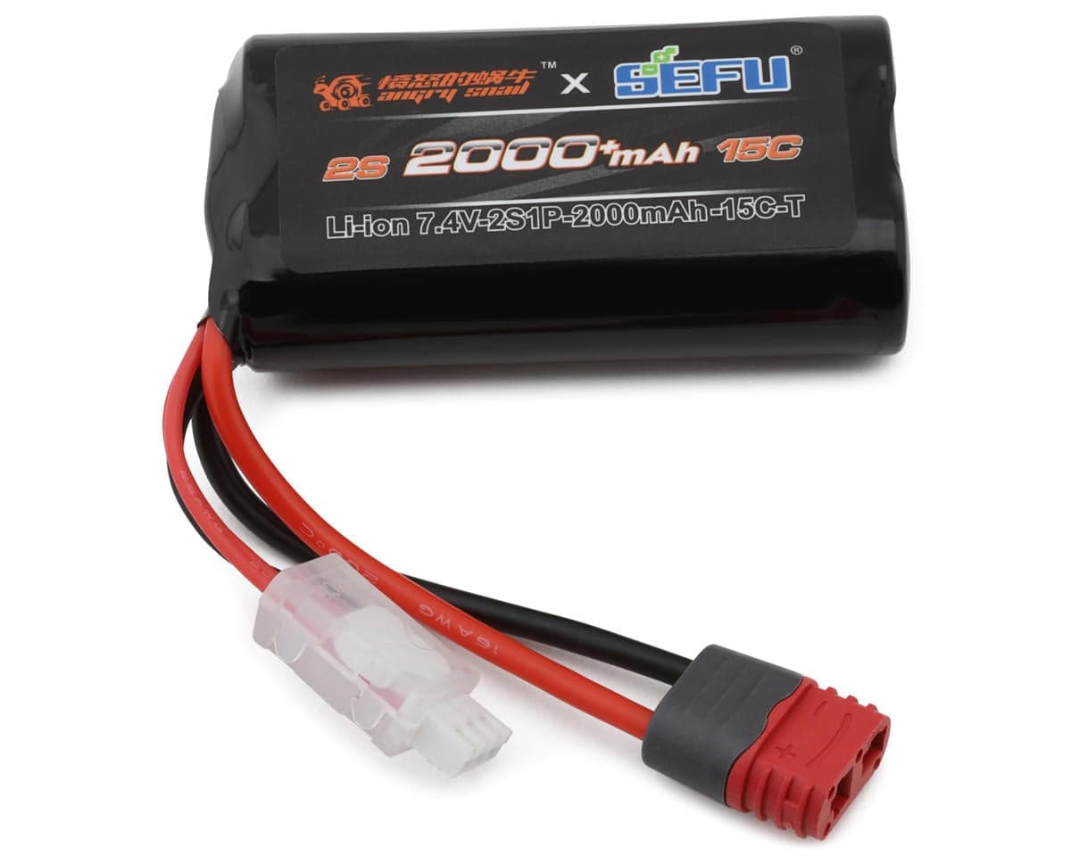 MJX HYPER GO Angry Snail™ 2S 15C Shorty LiPo Battery (7.4V/2000mAh) w/T-Style Connector