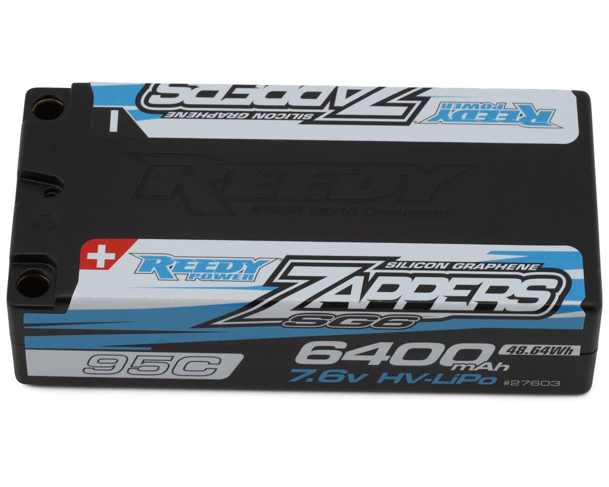 Reedy Zappers HV SG6 2S Shorty 95C LiPo Battery (7.6V/6400mAh) w/5mm Bullets