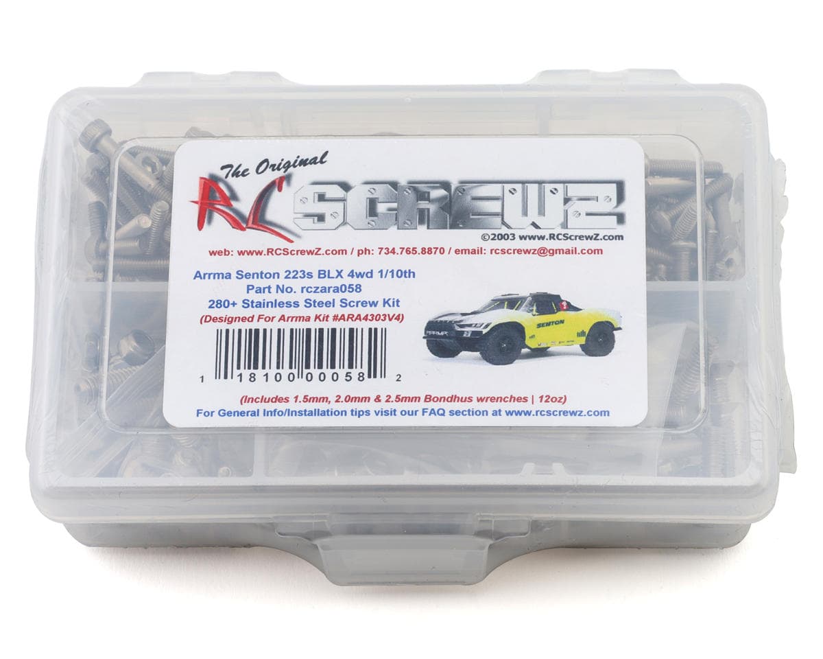 RC Screwz Arrma® Senton™ 223S BLX 1/10 Short Course Truck Stainless Steel Screw Kit