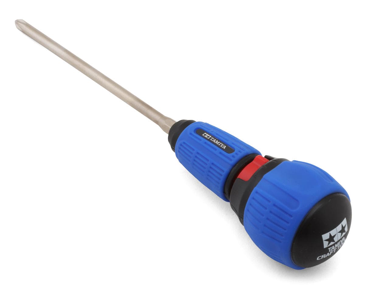 Tamiya Ratcheting Screwdriver PRO Set w/3.5mm Long Phillips Hex Bit