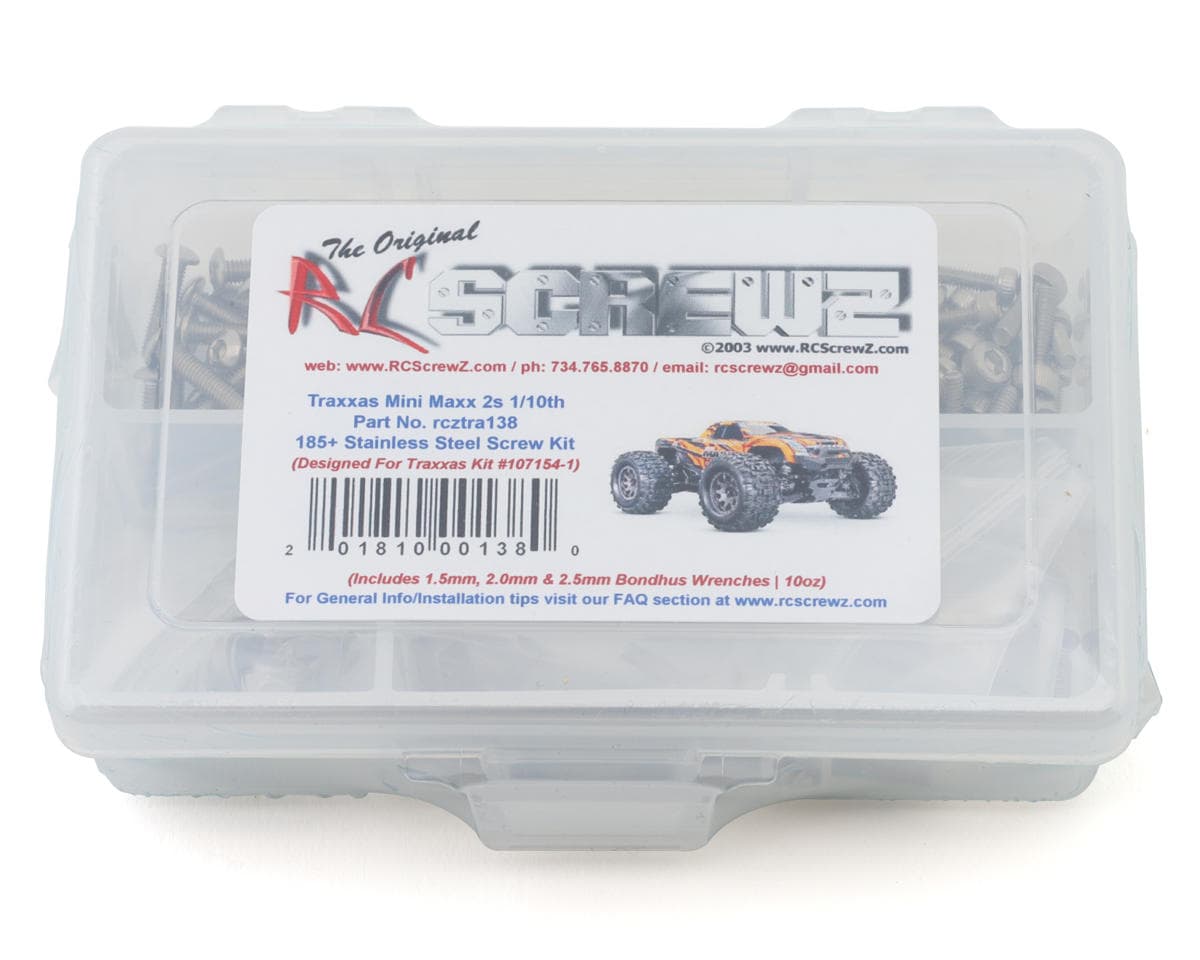 RC Screwz Stainless Steel Screw Kit for Traxxas® Mini Maxx®