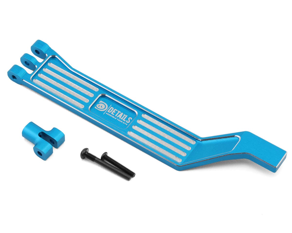 Hobby Details 7075 Aluminum Battery Plate for Traxxas® Mini Maxx® (Blue)