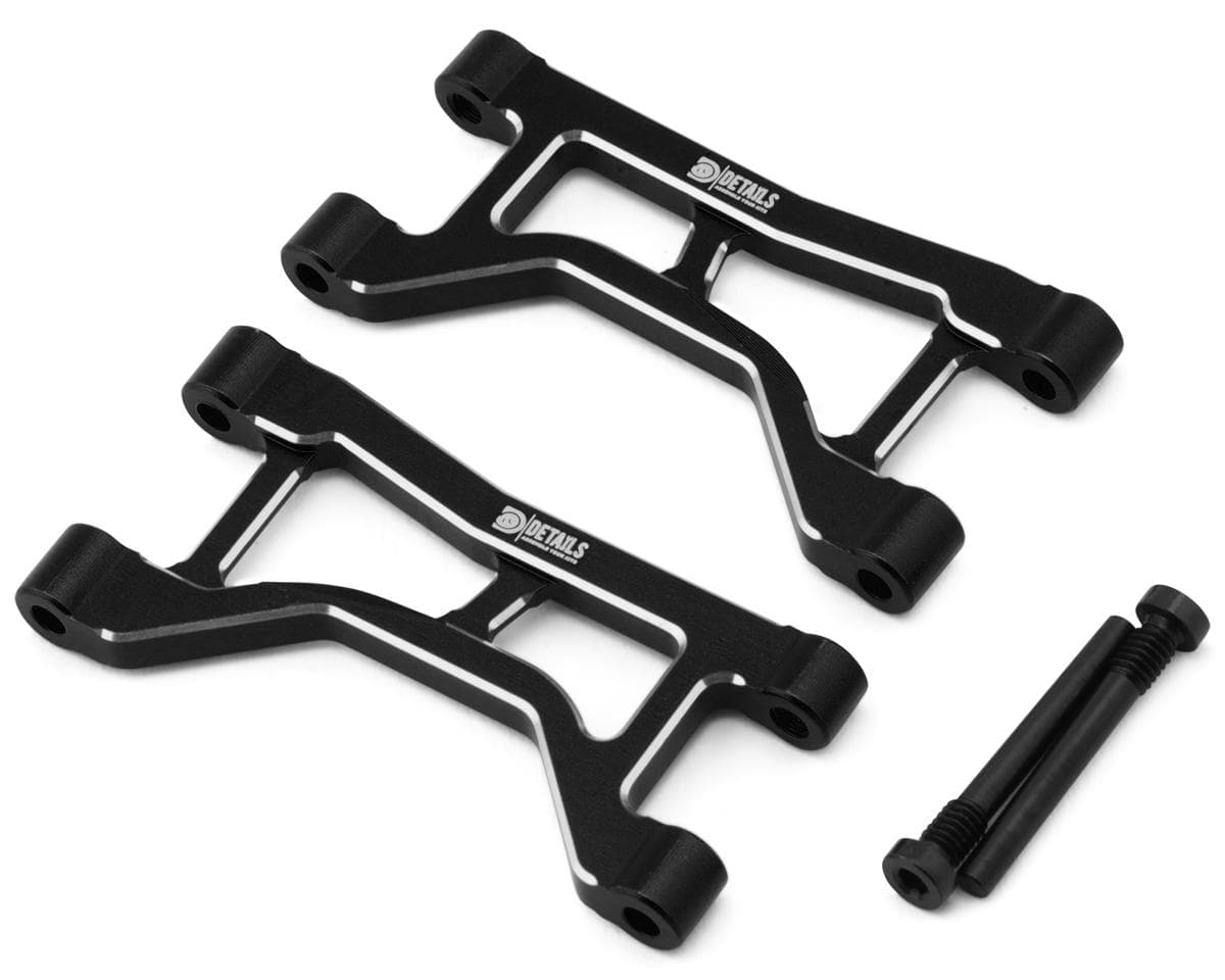 Hobby Details 7075 Aluminum Rear Upper Arm Set for Traxxas® Mini Maxx® (Black) (2)
