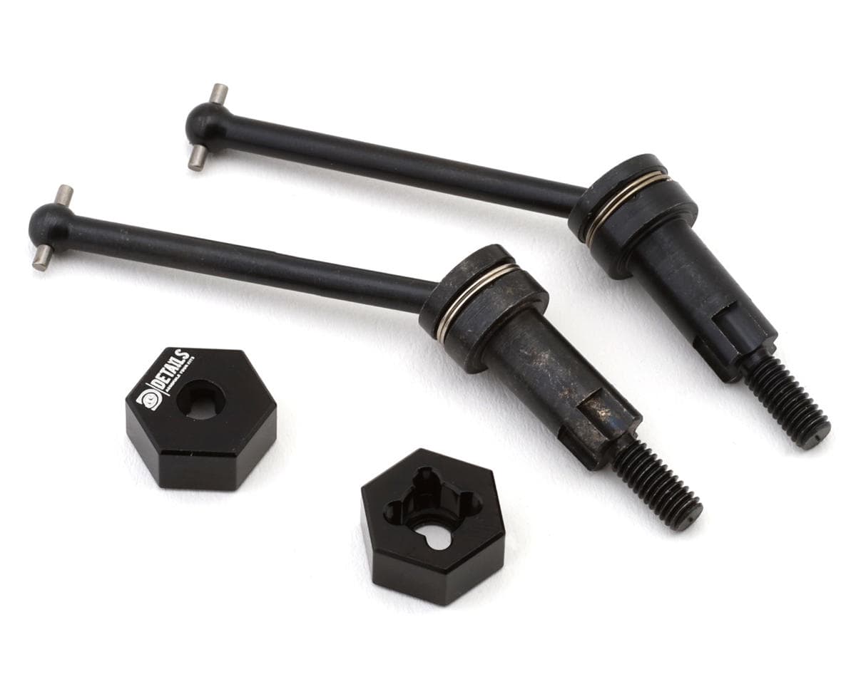 Hobby Details Metal Rear CVD Drive Shaft Set For 1/16 Arrma® Mojave Grom (2)