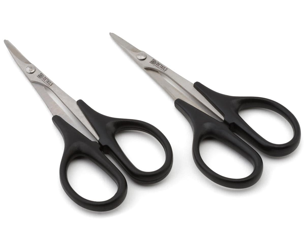 Hobby Details HSS Curved & Straight Lexan Body Scissor Set