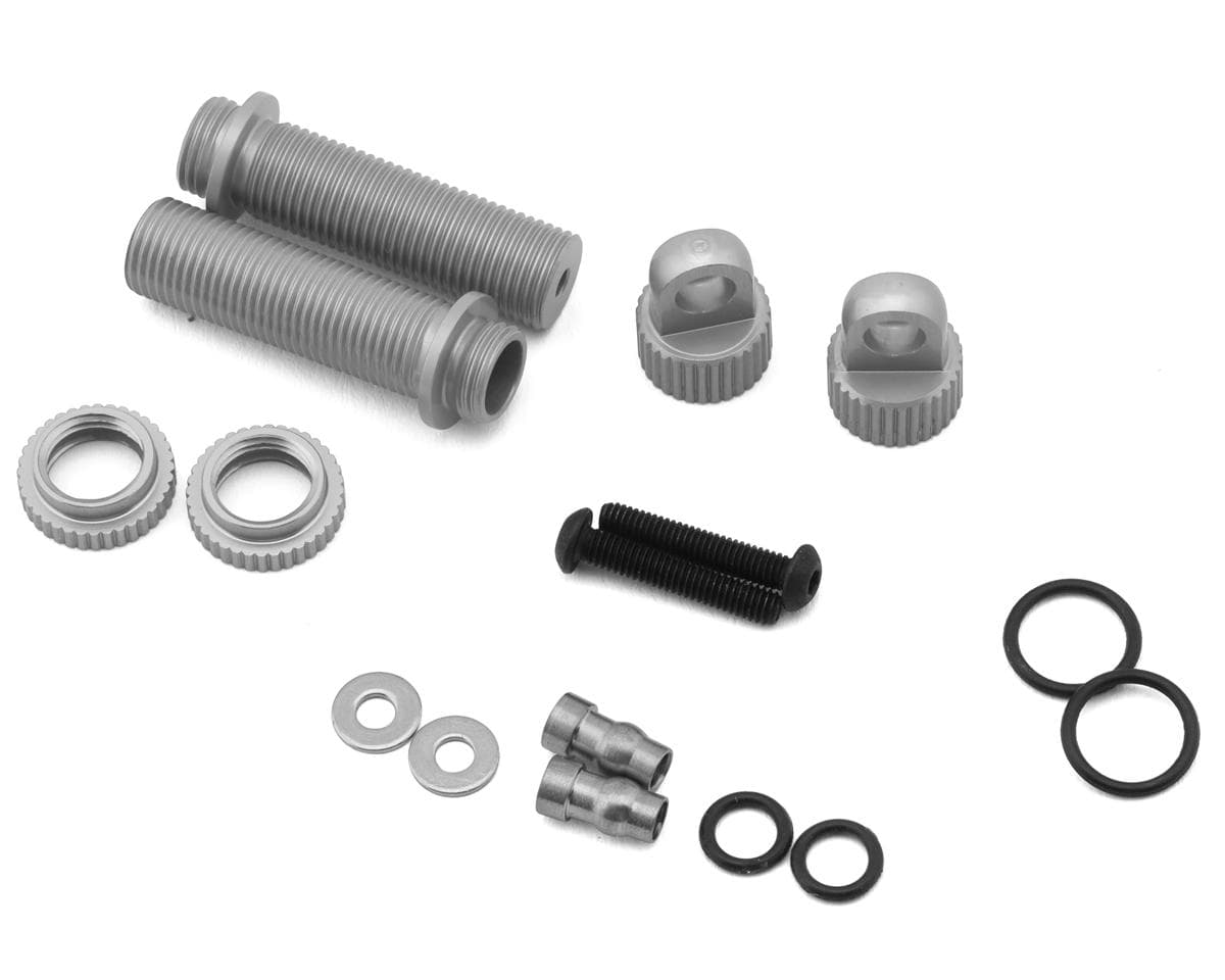 ST Racing Concepts Redcat Lowrider Aluminum Shock Bodies w/Collars & Caps (Silver) (2)