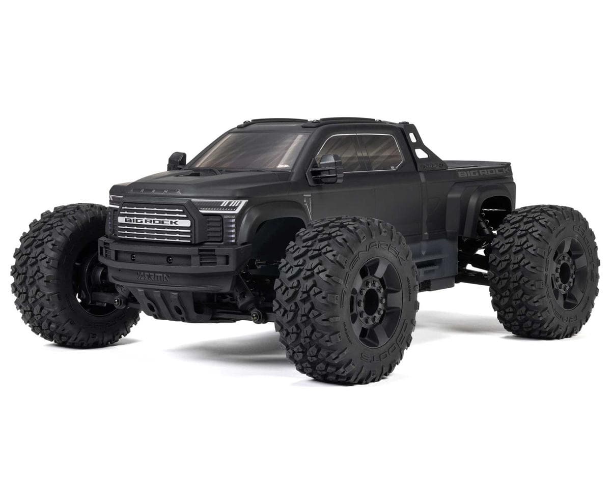 Arrma Big Rock 4X4 V4 223S DSC 1/10 RTR Brushless 4WD Monster Truck (Black) w/SLT3 2.4GHz Radio