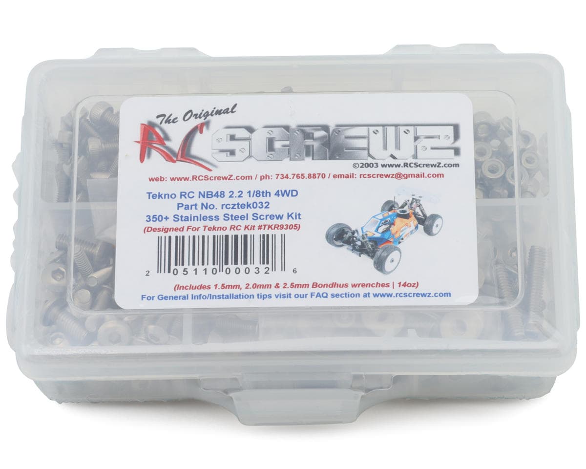 RC Screwz Tekno NB48 2.2 1/8 Nitro Buggy Stainless Steel Screw Kit