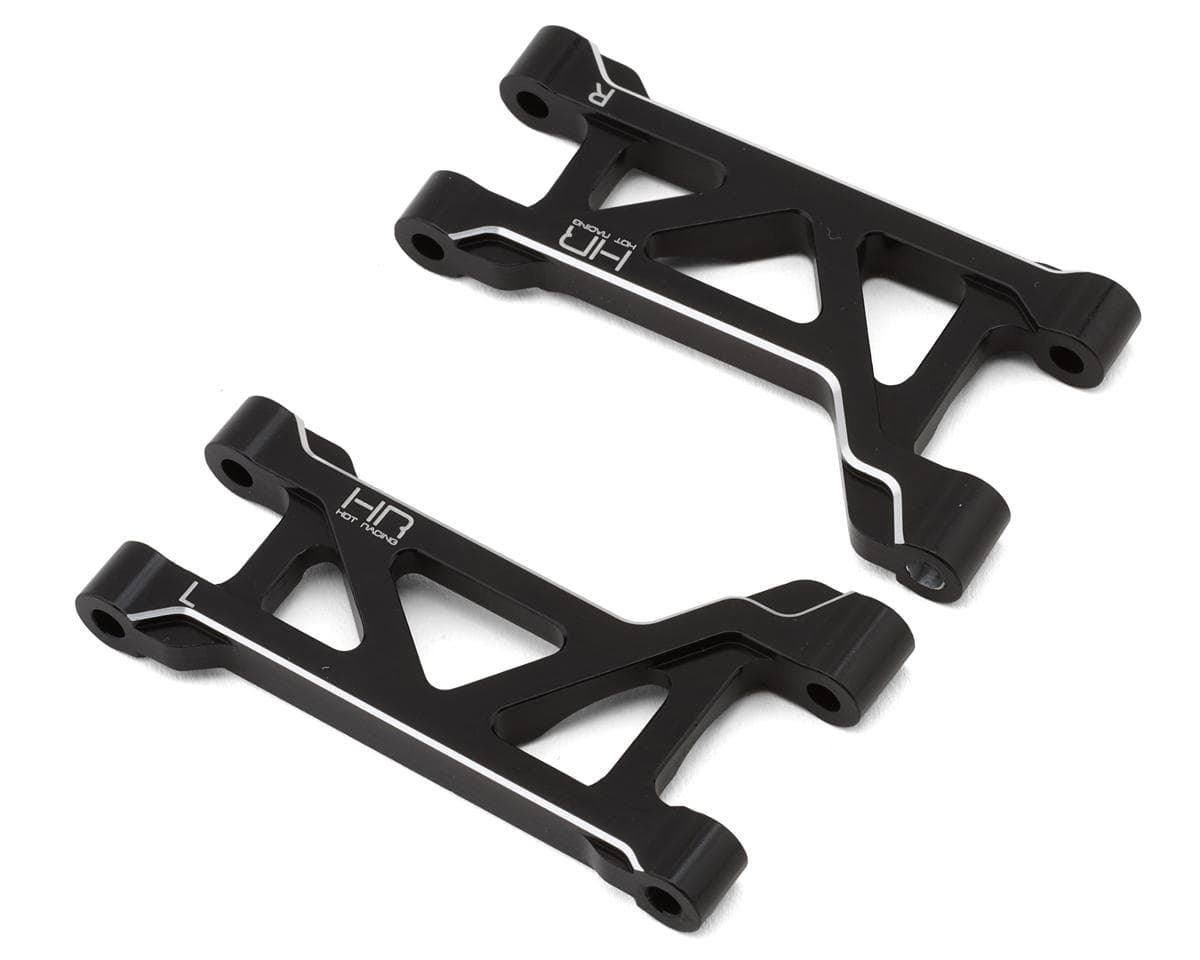 Hot Racing Aluminum Front Upper Arm Set for Traxxas® Mini Maxx® (Black) (2)