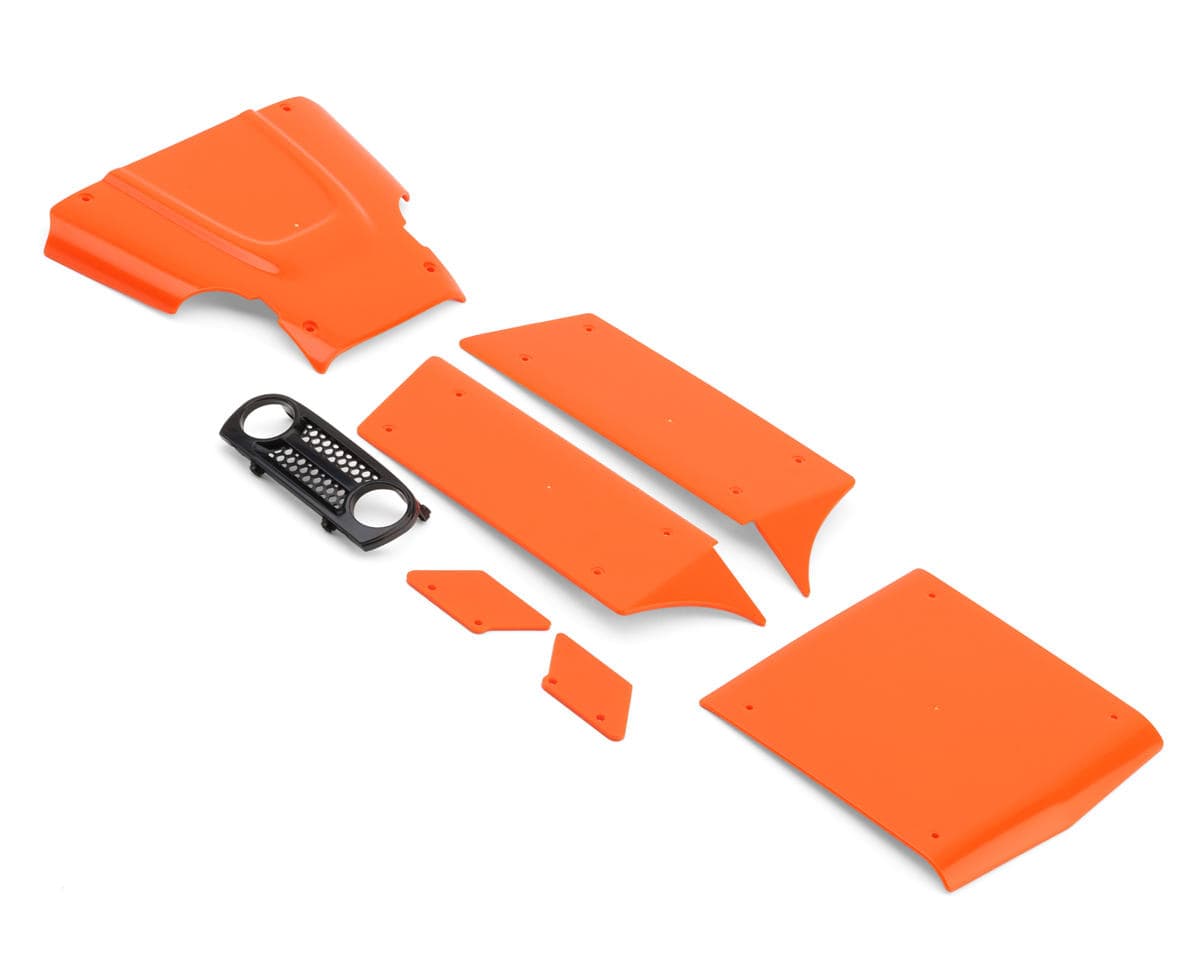 Vanquish Products H10 Optic Body Panels Set (Orange/F&F) w/Decals