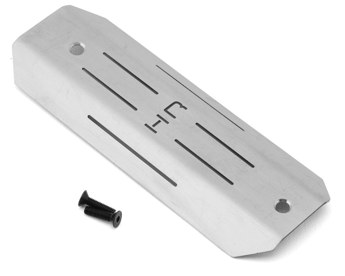 Hot Racing Stainless Steel Center Skid Plate for Traxxas® Mini Maxx® (Silver)