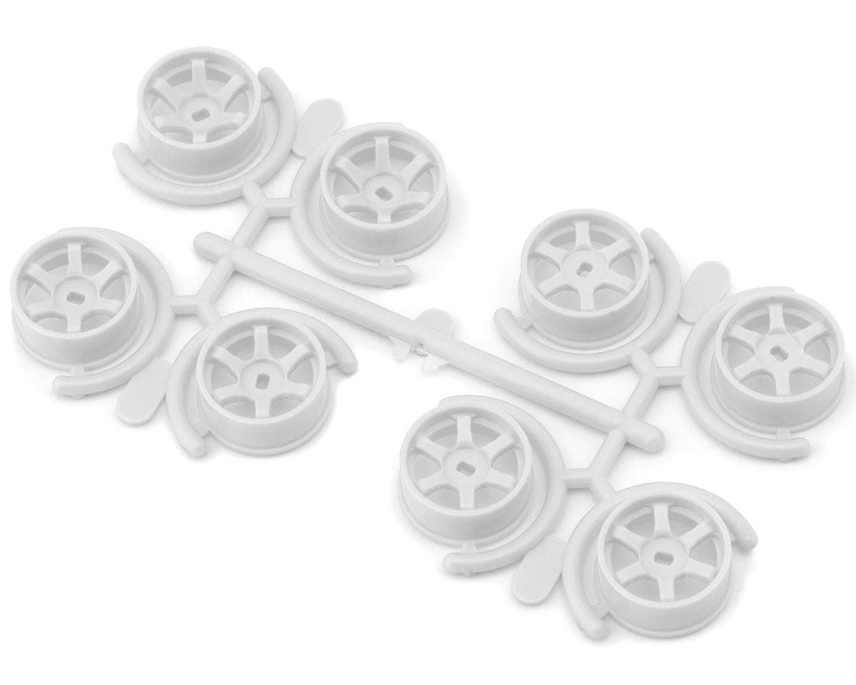 Yeah Racing Mini-Z AWD 8.5mm 5-Spoke Narrow Rims Set (White) (0mm/+1mm/+2mm/+3mm)