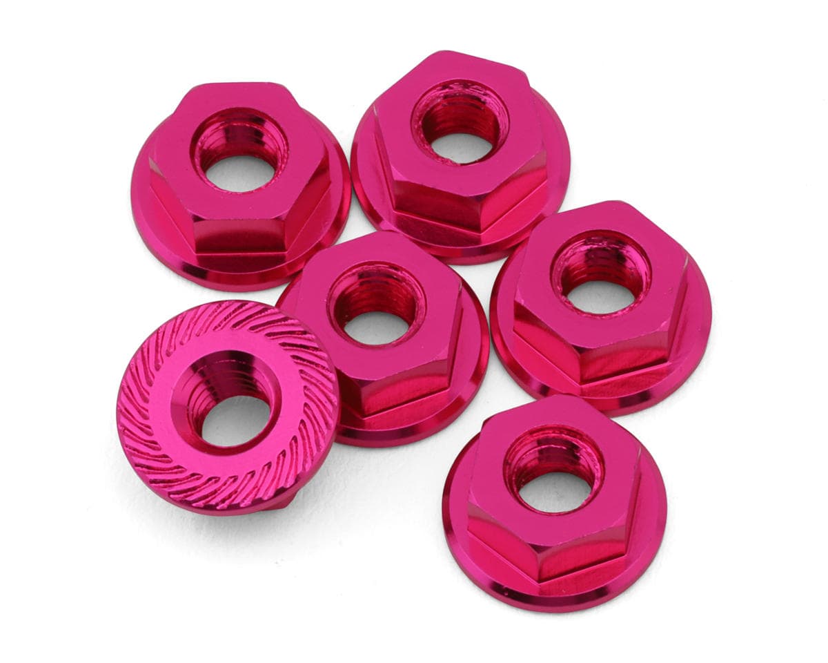 175RC Serrated Wheel Nuts for Traxxas® Slash® (6) (Pink)