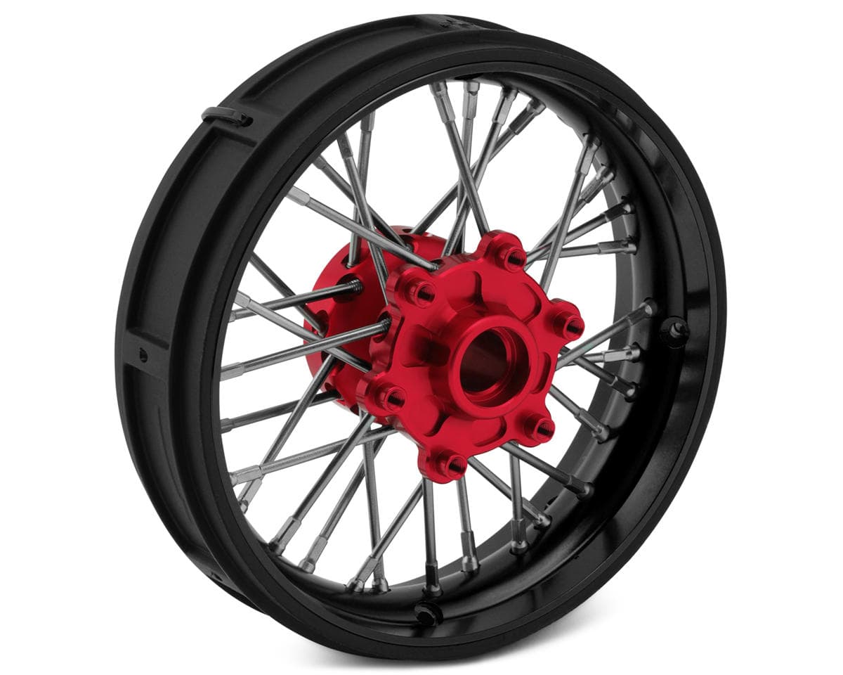 Pro-Line Losi® Promoto SM Pro-Spec Aluminum V2 Bead Front Wheel (Black/Red)