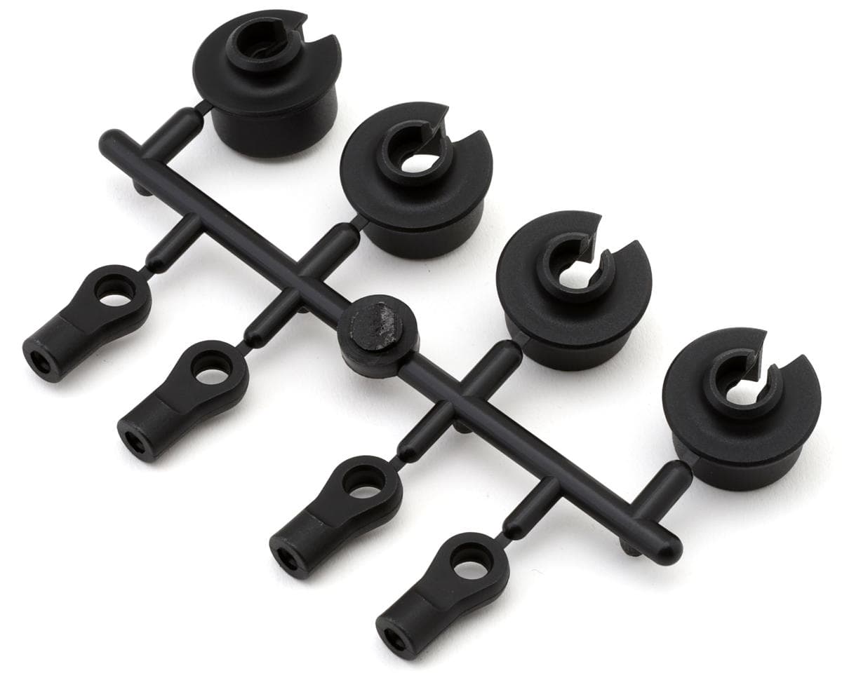Mugen Seiki MBX8 Damper Rod Ends & Spring Retainers Set