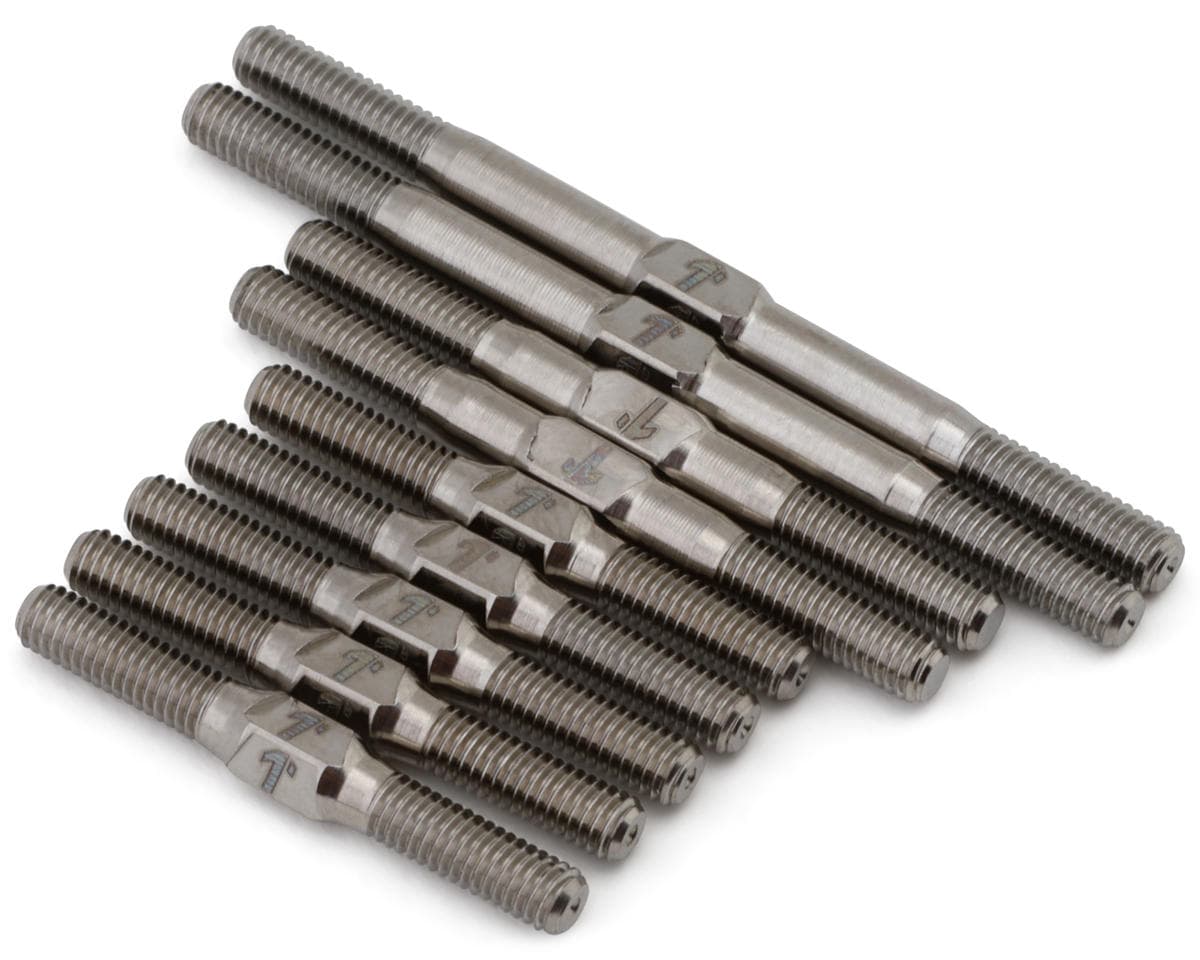 1UP Racing Team Associated TC8 Pro Duty Titanium Turnbuckles Set (Silver)