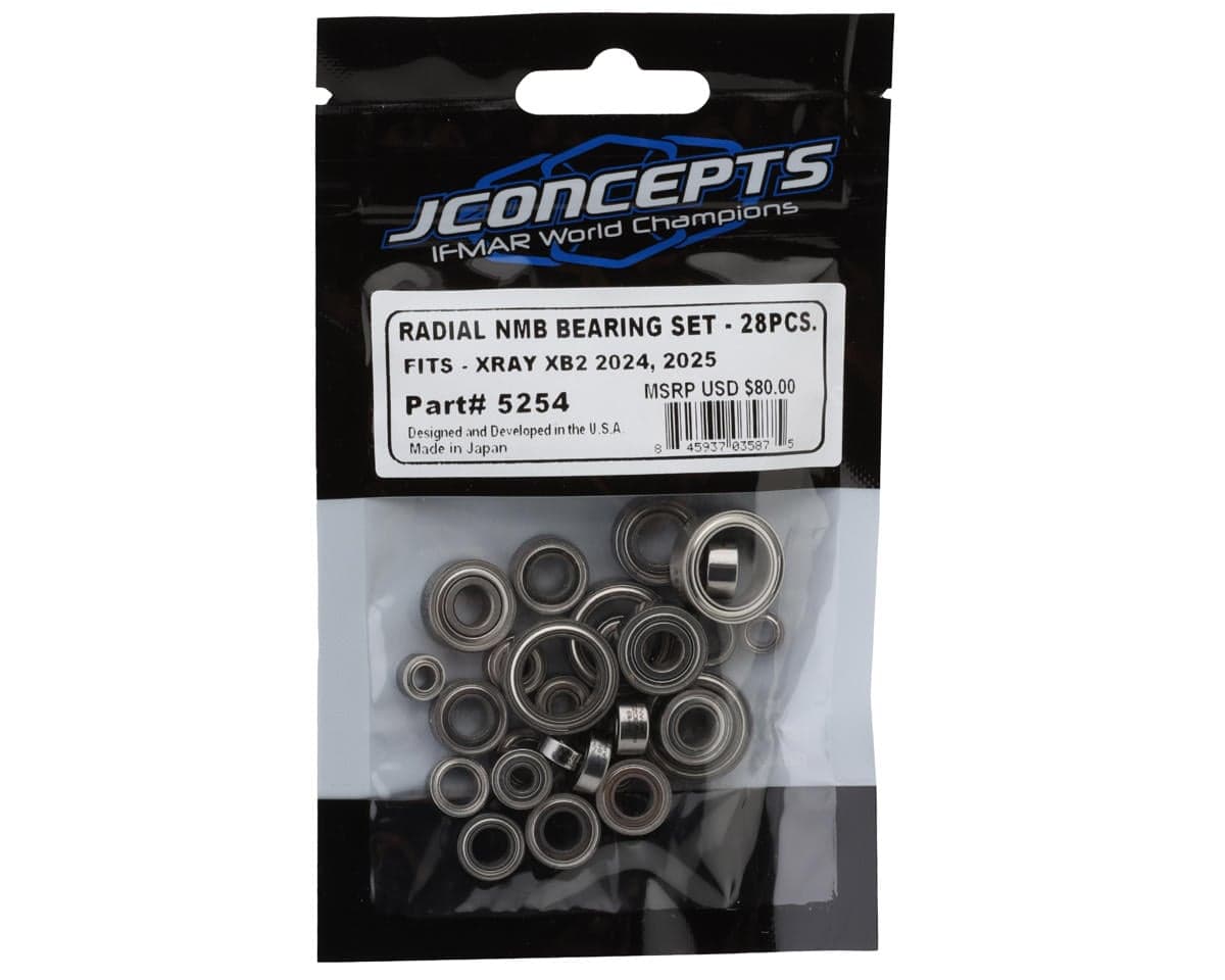 JConcepts XRAY XB2 Radial NMB Bearing Set (2024/2025/2026)