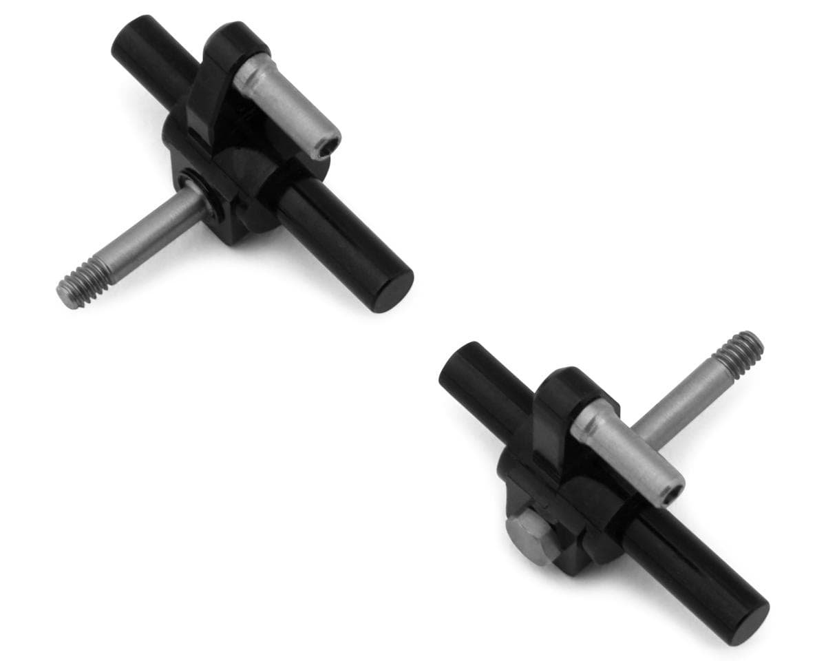 NEXX Racing Associated SR27 Aluminum Steering Knuckles (-1°) (Black) (2)