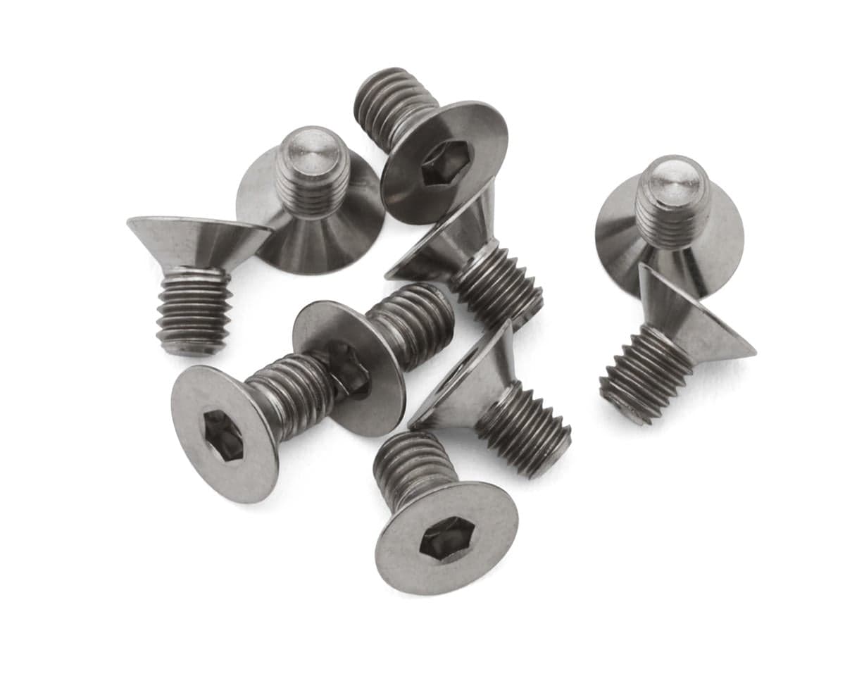 Hudy M3 Titanium Flat Head Screws (10) (3x5mm)