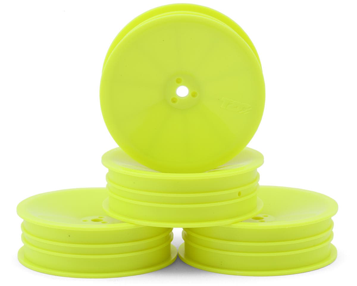 TZO Tires 2WD 2.2" Front Carpet Slim Wheels (Yellow) (4)
