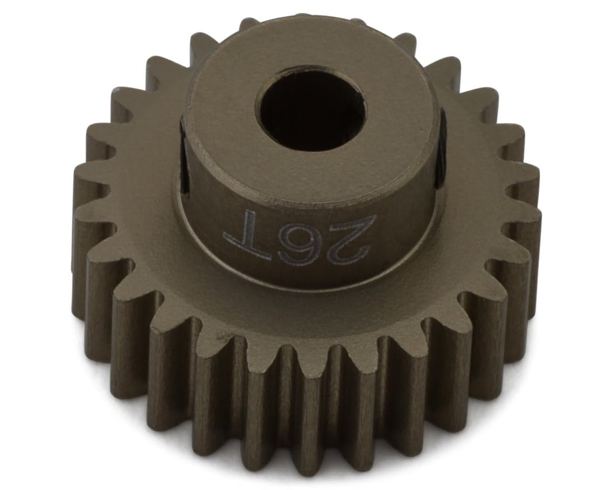 Hot Racing 48P Hard Anodized Aluminum Pinion Gear (1/8" Bore) (26T)