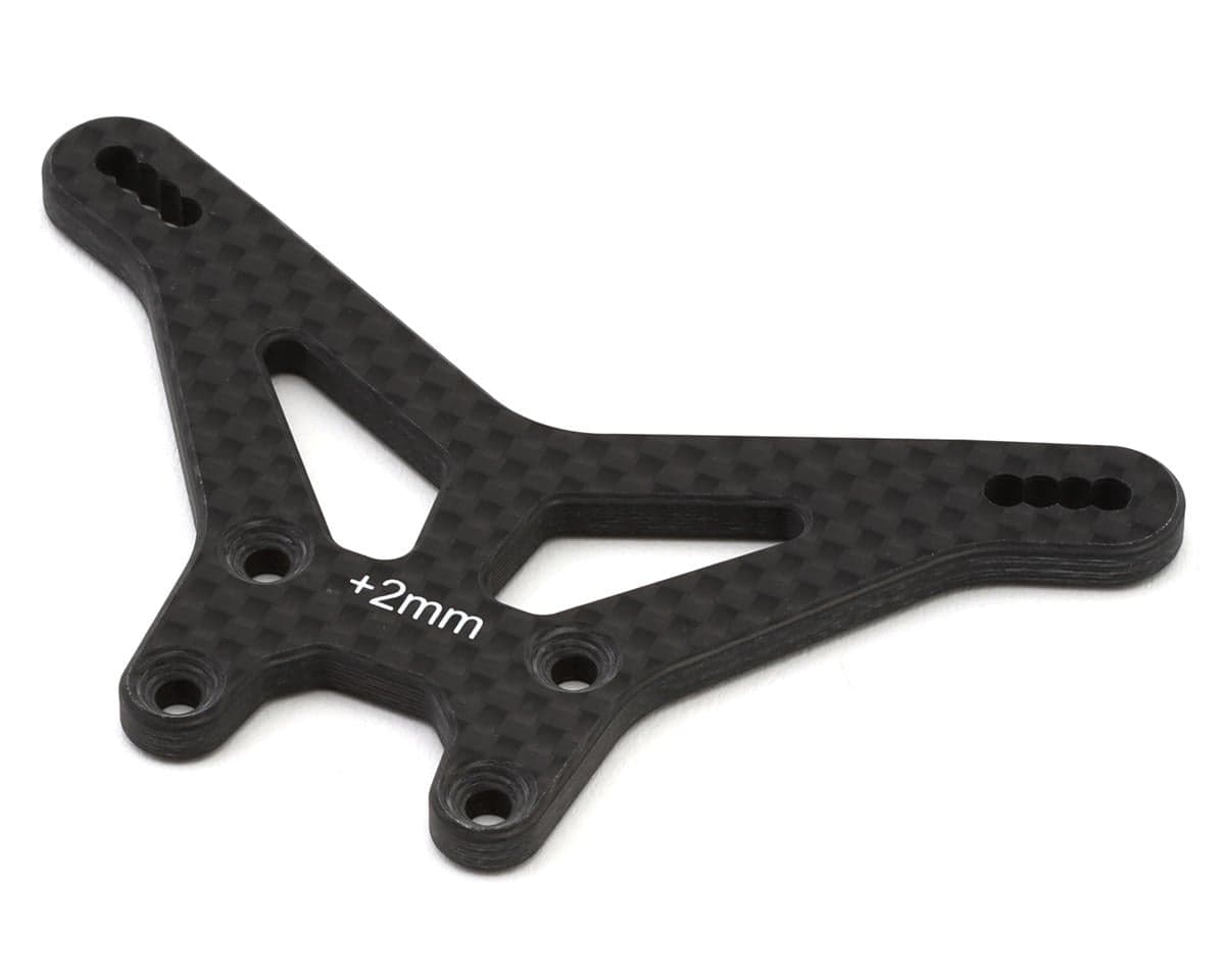 Team Losi Racing 22X Carbon Fiber Rear Shock Tower (+2mm)