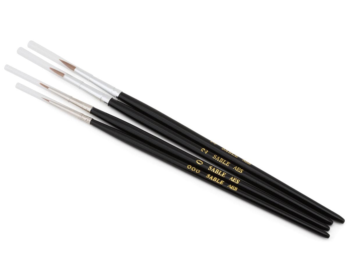 Shesto Limited Modelcraft Collection Fine Quality Pure Sable Brush Set (000/0/2/3)
