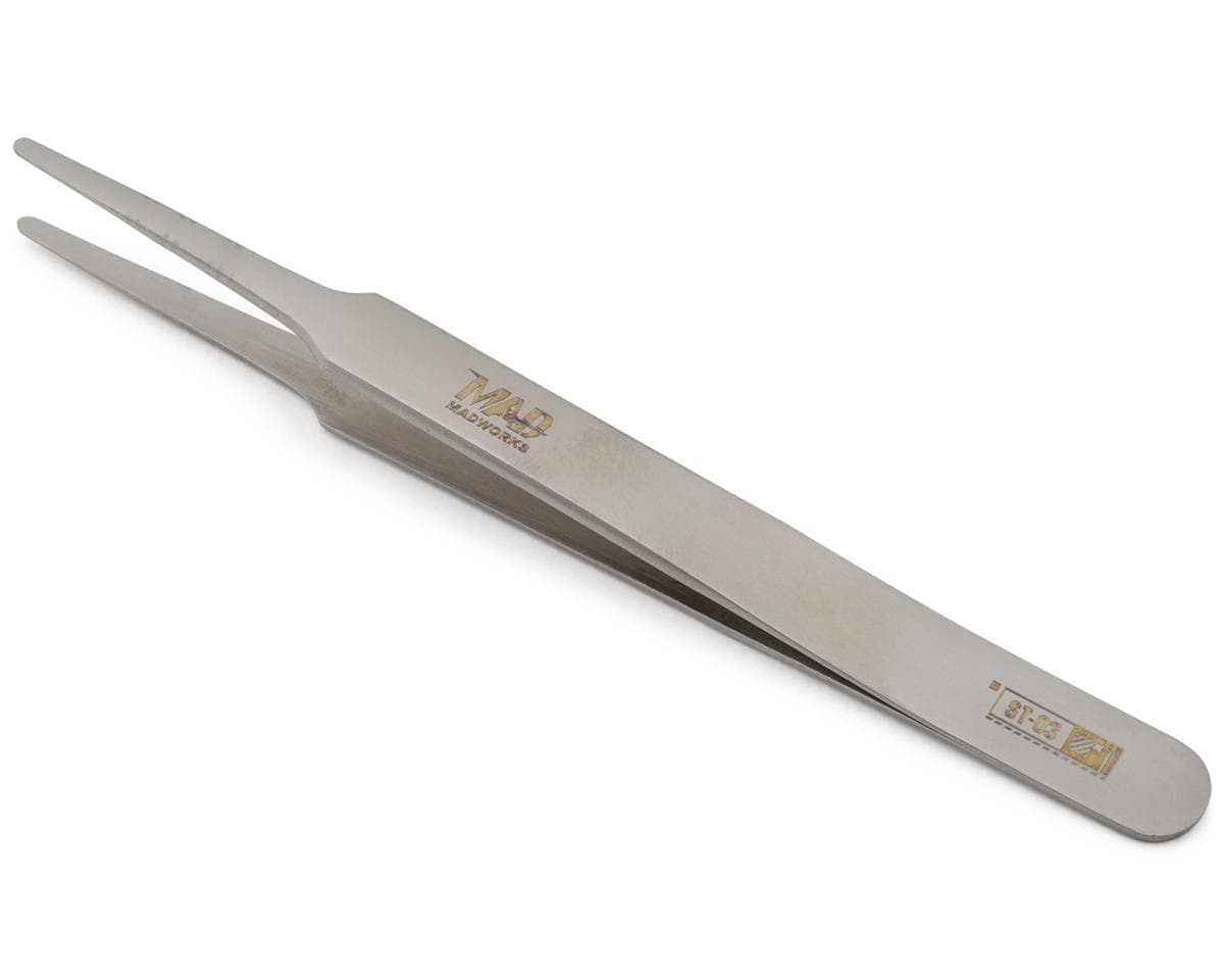 MADWORKS Stainless Steel Round Tweezers