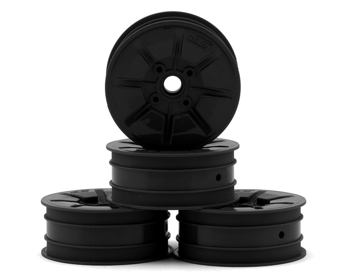 JConcepts RC10 Pioneer 2.2 Bearing Front Wheels (Black) (4)