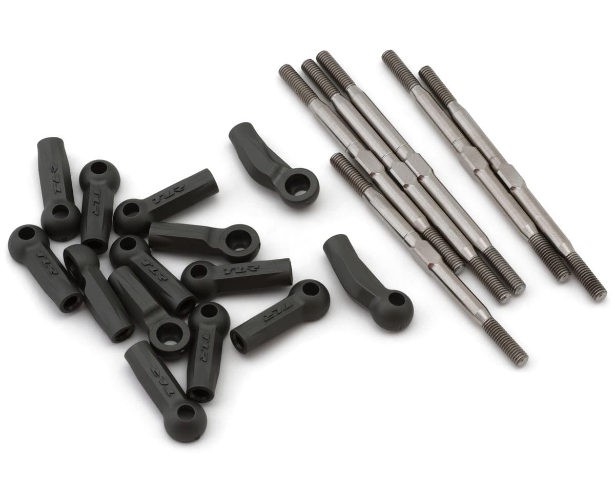Team Losi Racing 22X-T HD Titanium Turnbuckles & Rod Ends Set