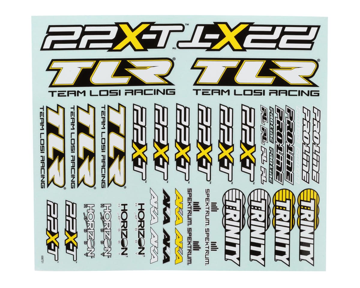 Team Losi Racing 22X-T Decal Sheet