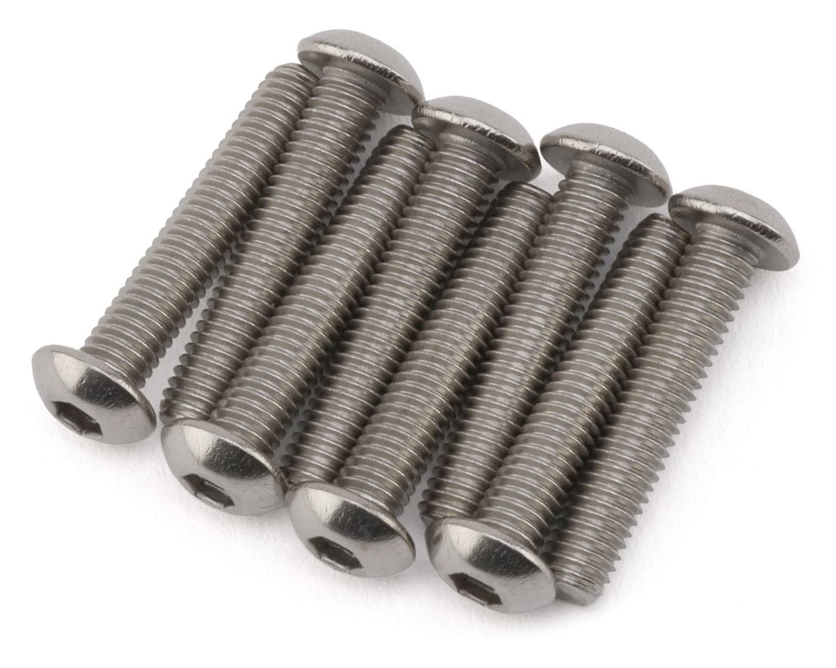 Mugen Seiki 3x16mm Titanium Button Head Screws (8)