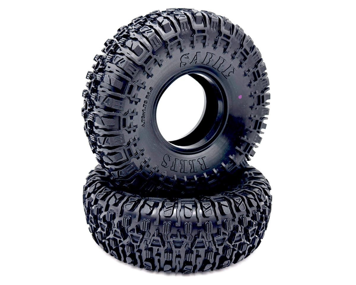 Reefs RC SABRE 1.9" Rock Crawler Tires (2) (Pink) w/Foams