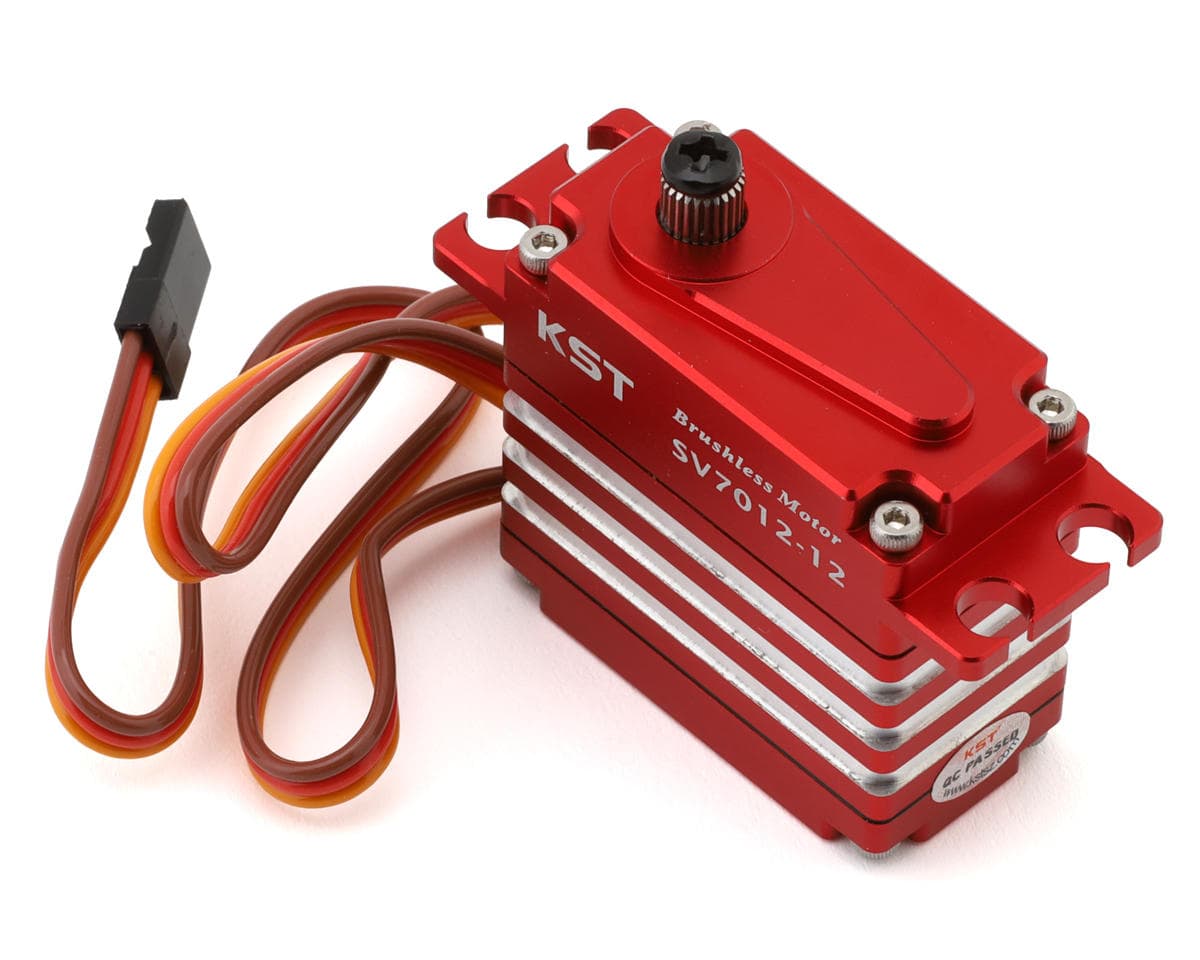 KST SV7012-12 Aluminum Standard Brushless Digital Super High Voltage Metal Gear Servo (Red)