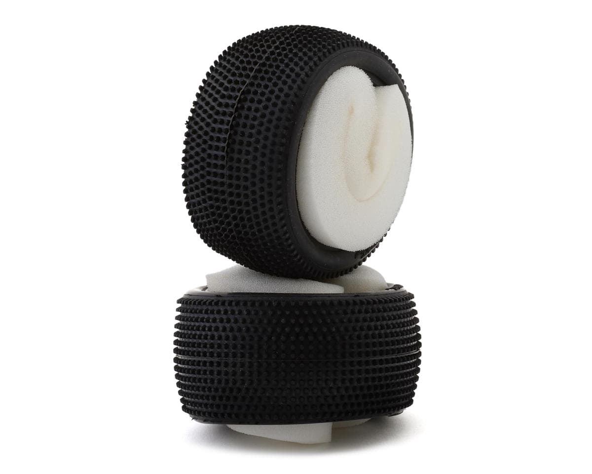 HotRace V1 Astro-Turf 2.2" 1/10 2WD/4WD Rear Buggy Tires (2) (Medium) w/Foam Inserts