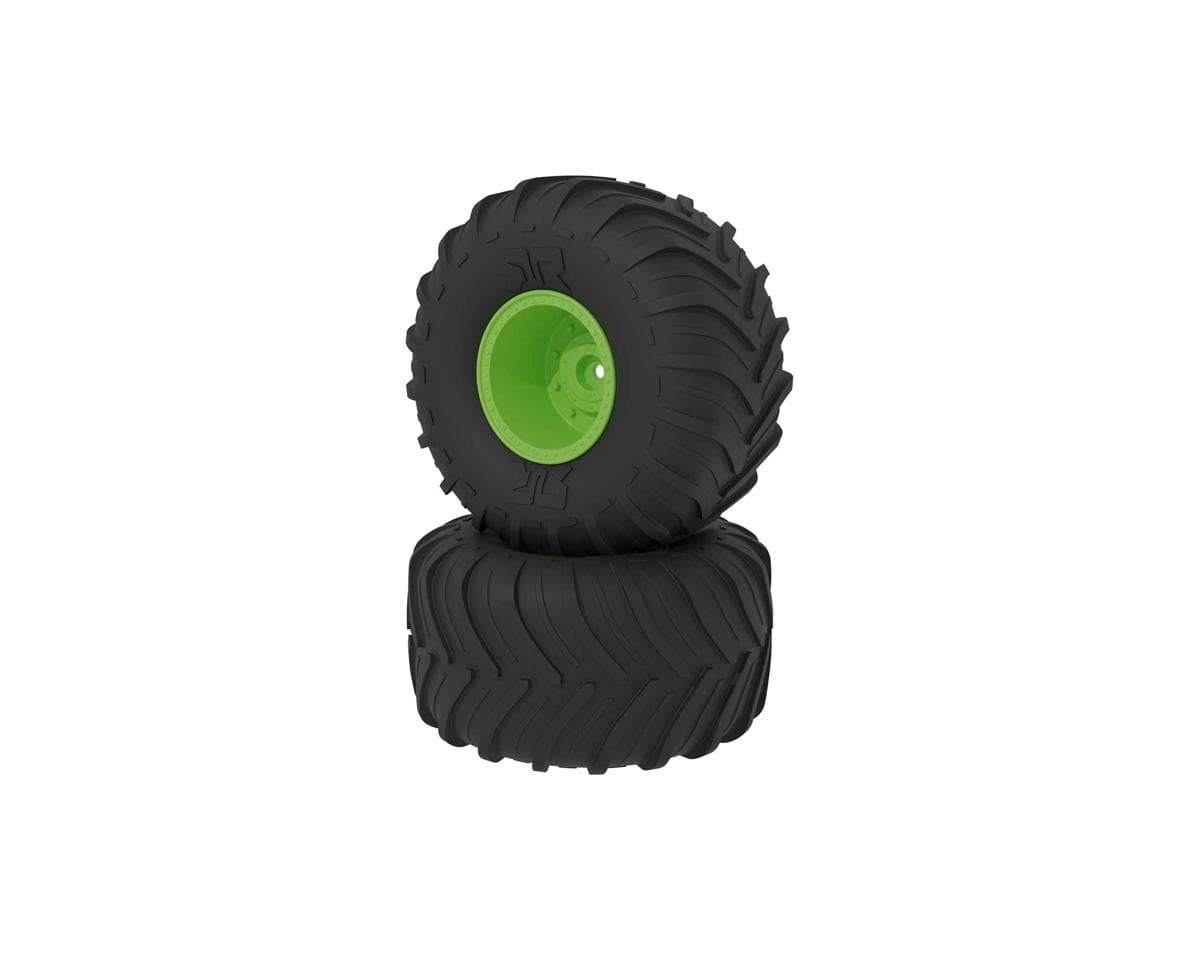 Arrma dBoots Chevron MT Tire Set, Glued, Green