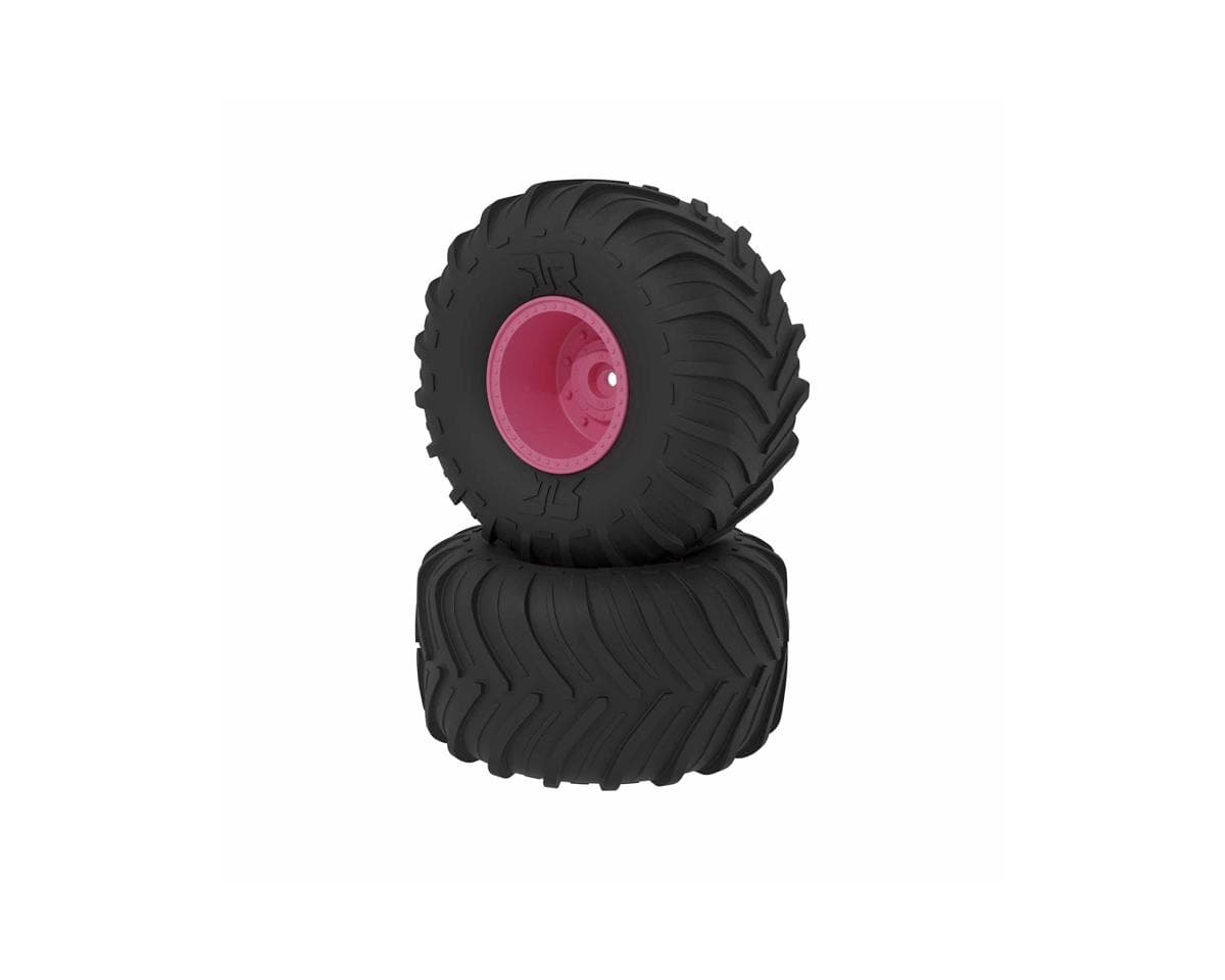Arrma dBoots Chevron MT Tire Set, Glued, Pink