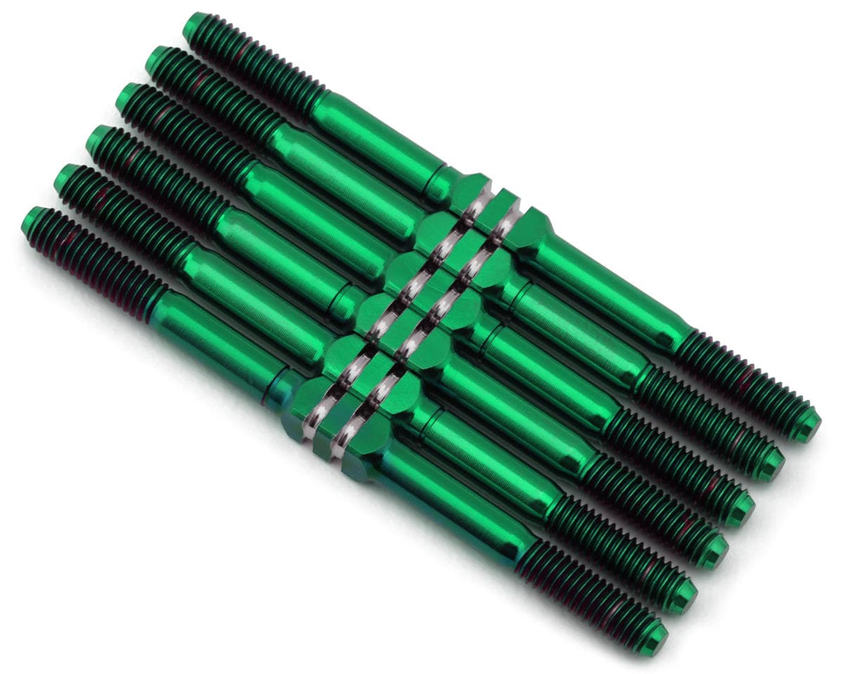 Whitz Racing Products Xray XB2 2025 HyperMax 3.5mm Titanium Turnbuckle Kit (Green)