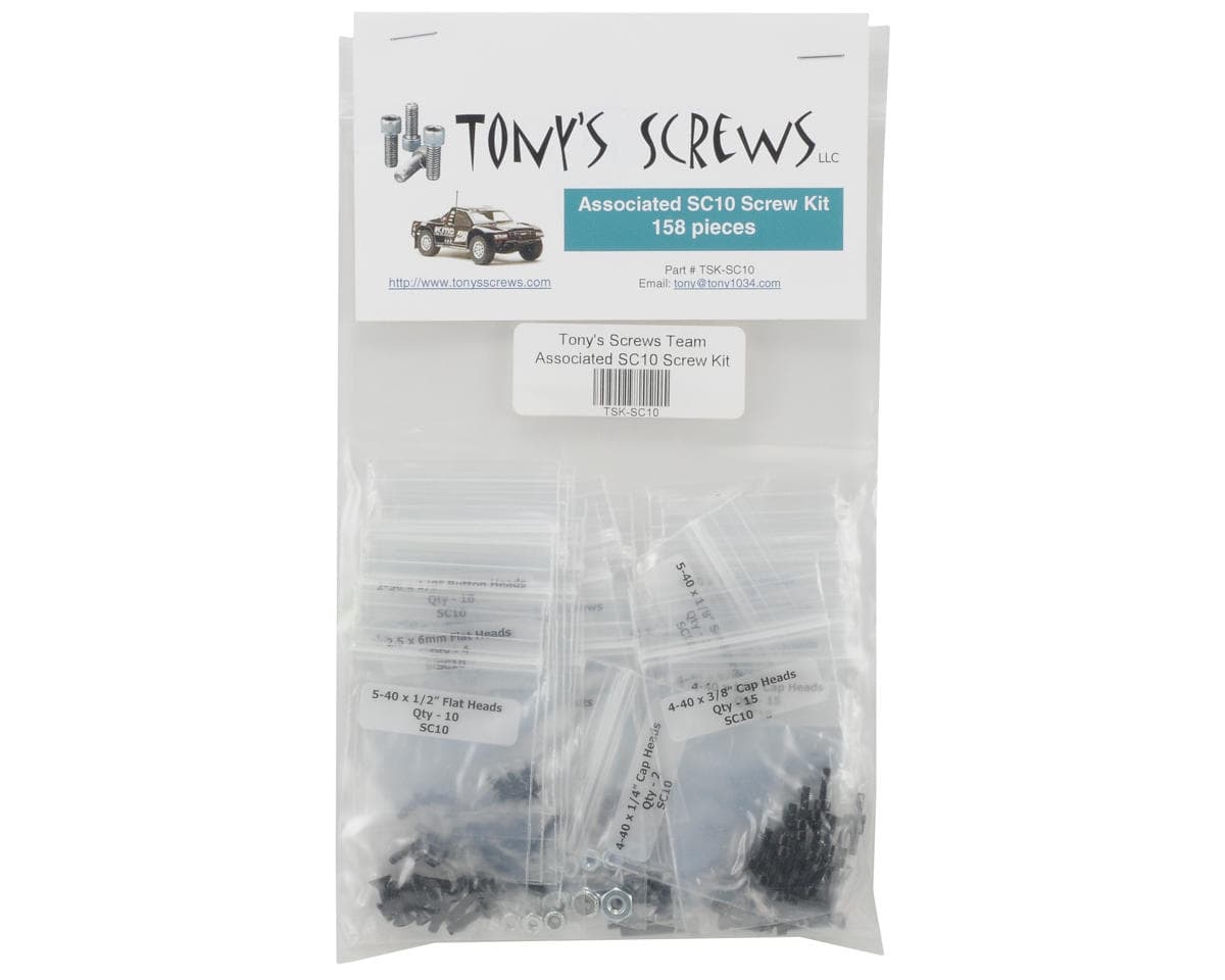 Tonys Screws Team Associated SC10 Screw Kit