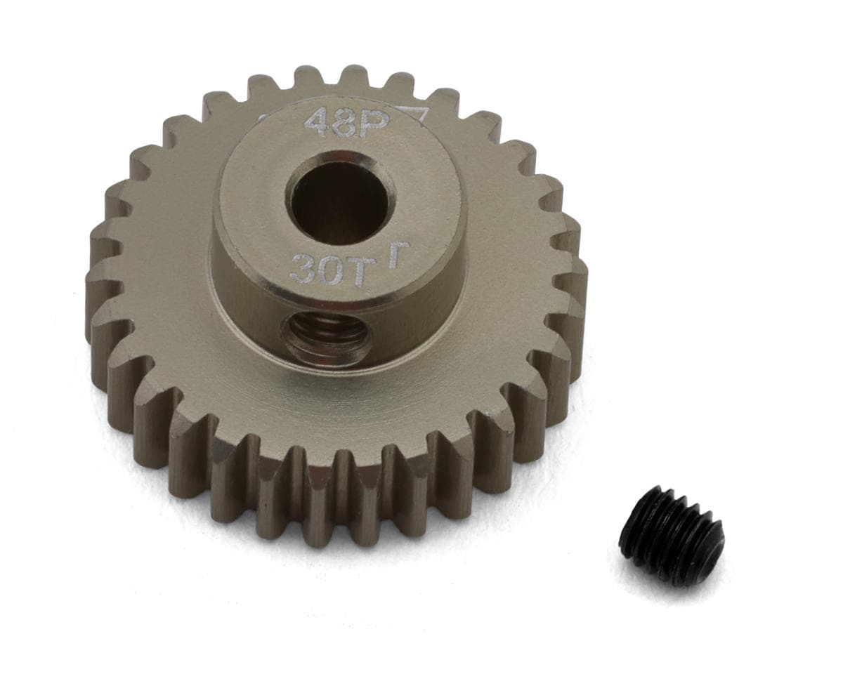 J&T Bearing Co. Lightweight Hard Anodized 48P Aluminum Pinion Gear (30T) (3.17mm Bore)