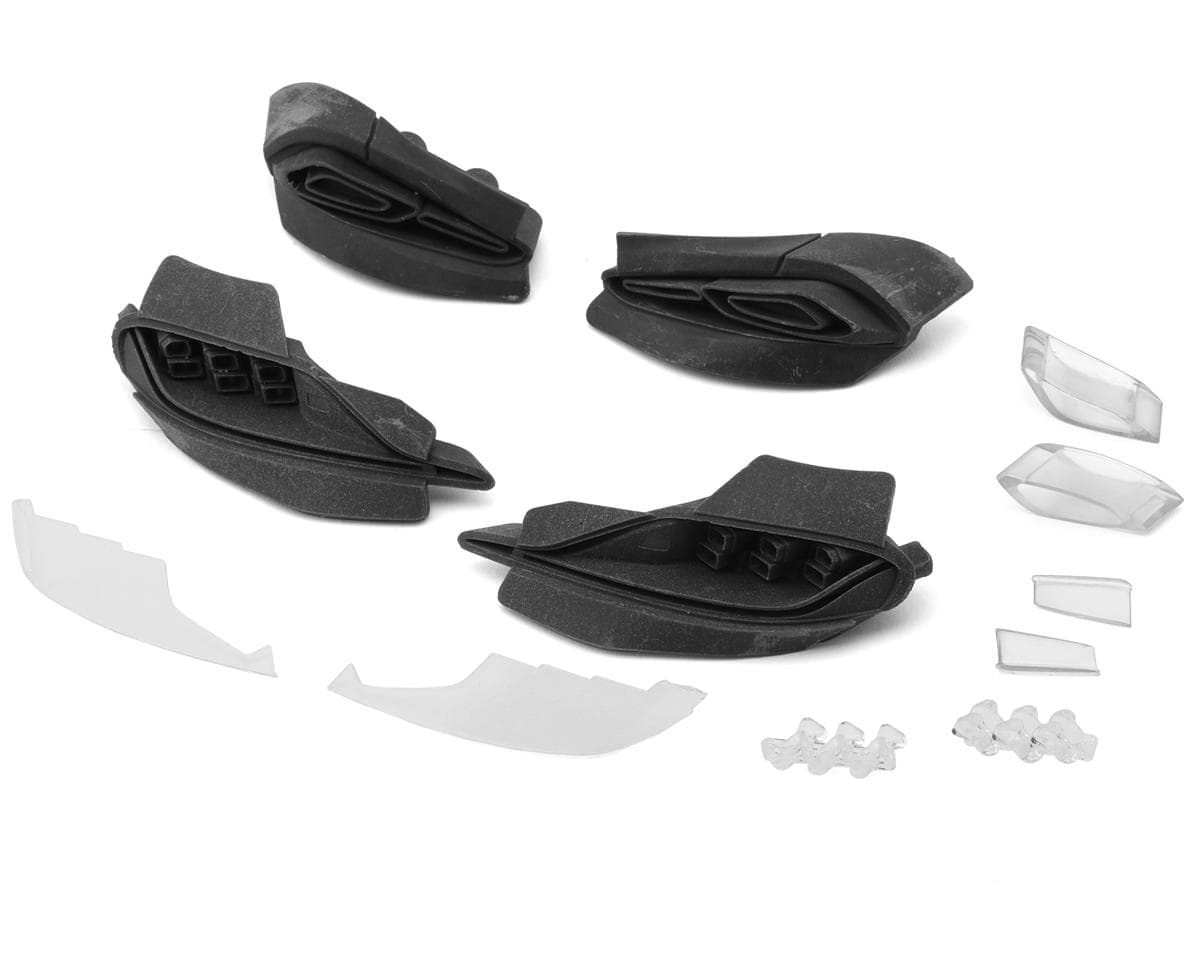 24K RC Technology 1/10 Toyota GR Supra MK5 A90 Light Buckets (Version C) (Front/Rear) (Miniature Scale Drift Accessory) w/Lenses