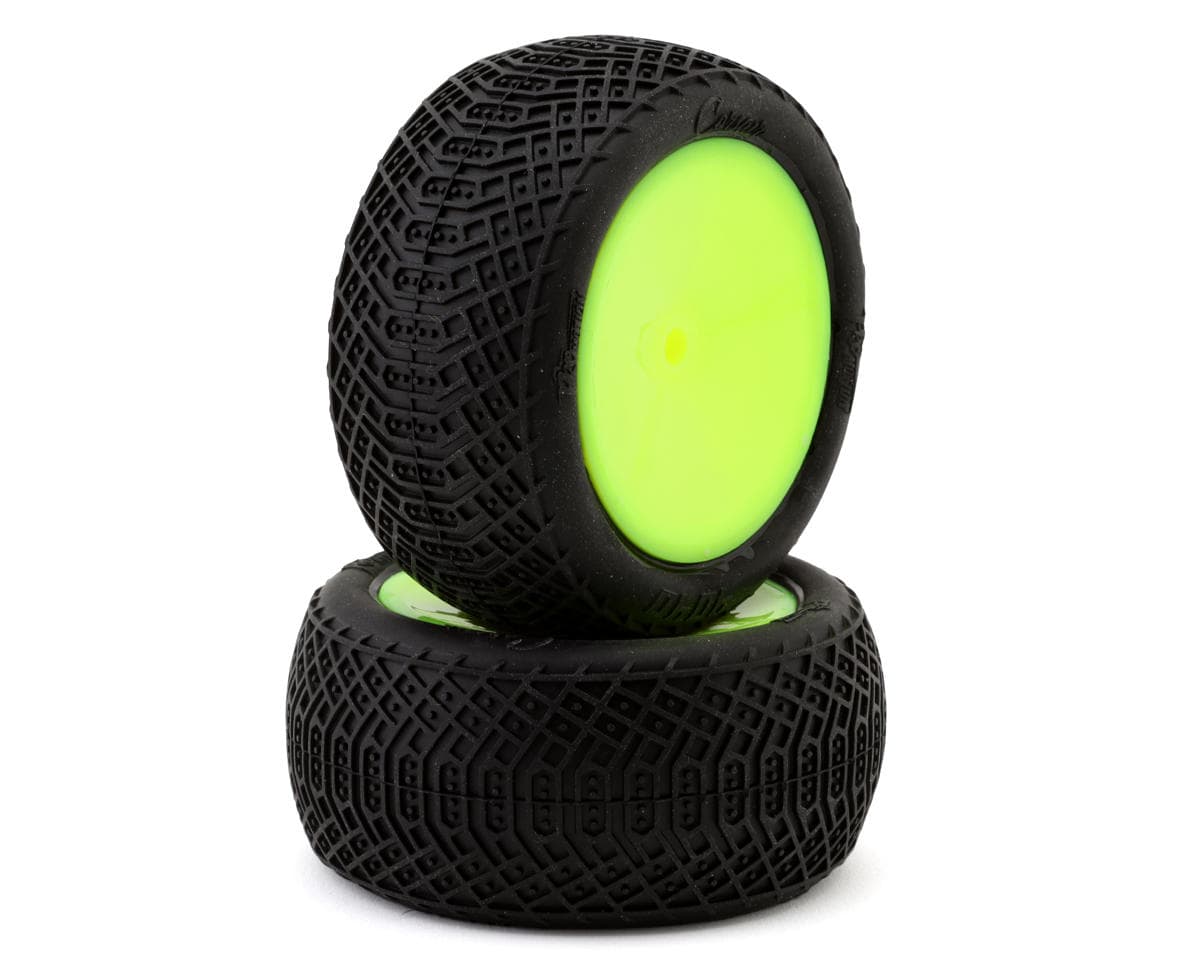 Pro-Motion Corsair 2.2" 1/10 Pre-Mounted Rear Buggy Tires (Yellow) (2) (T2)