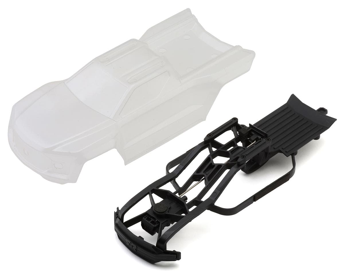 Arrma 1/16 Mini Kraton 3S BLX Pre-Cut Body Set (Clear) w/Cage