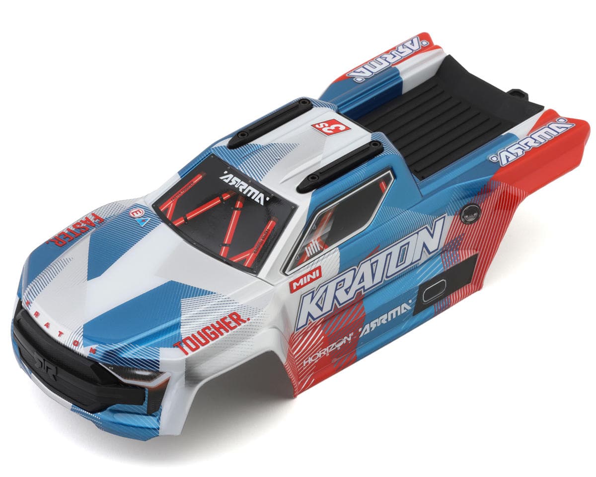 Arrma 1/16 Mini Kraton 3S BLX Pre-Painted Body Set (Red/Blue)
